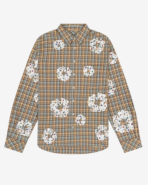 Denim Tears - Men's Cotton Wreath Western Shirt - (Tan)