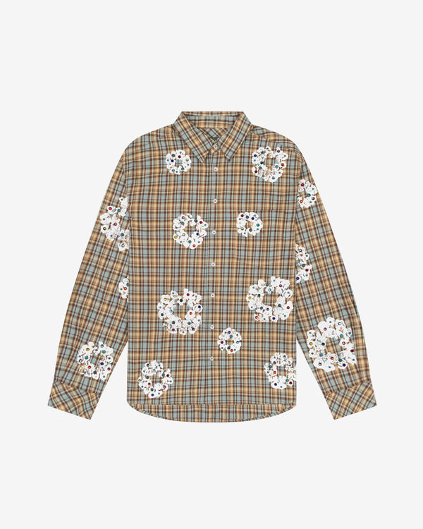 Denim Tears - Men's Cotton Wreath Western Shirt - (Tan)