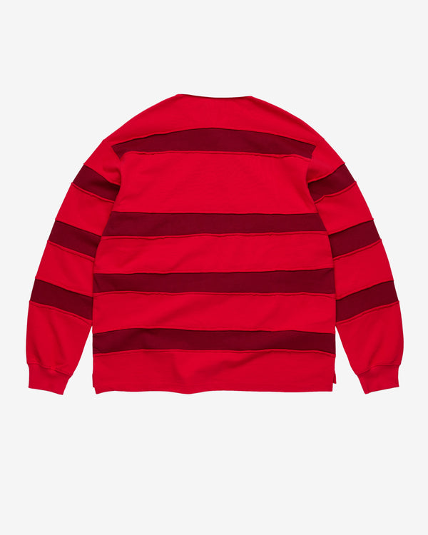 Denim Tears - Men's Denim U Paneled Rugby - (Red)
