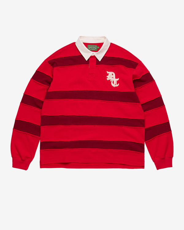 Denim Tears - Men's Denim U Paneled Rugby - (Red)