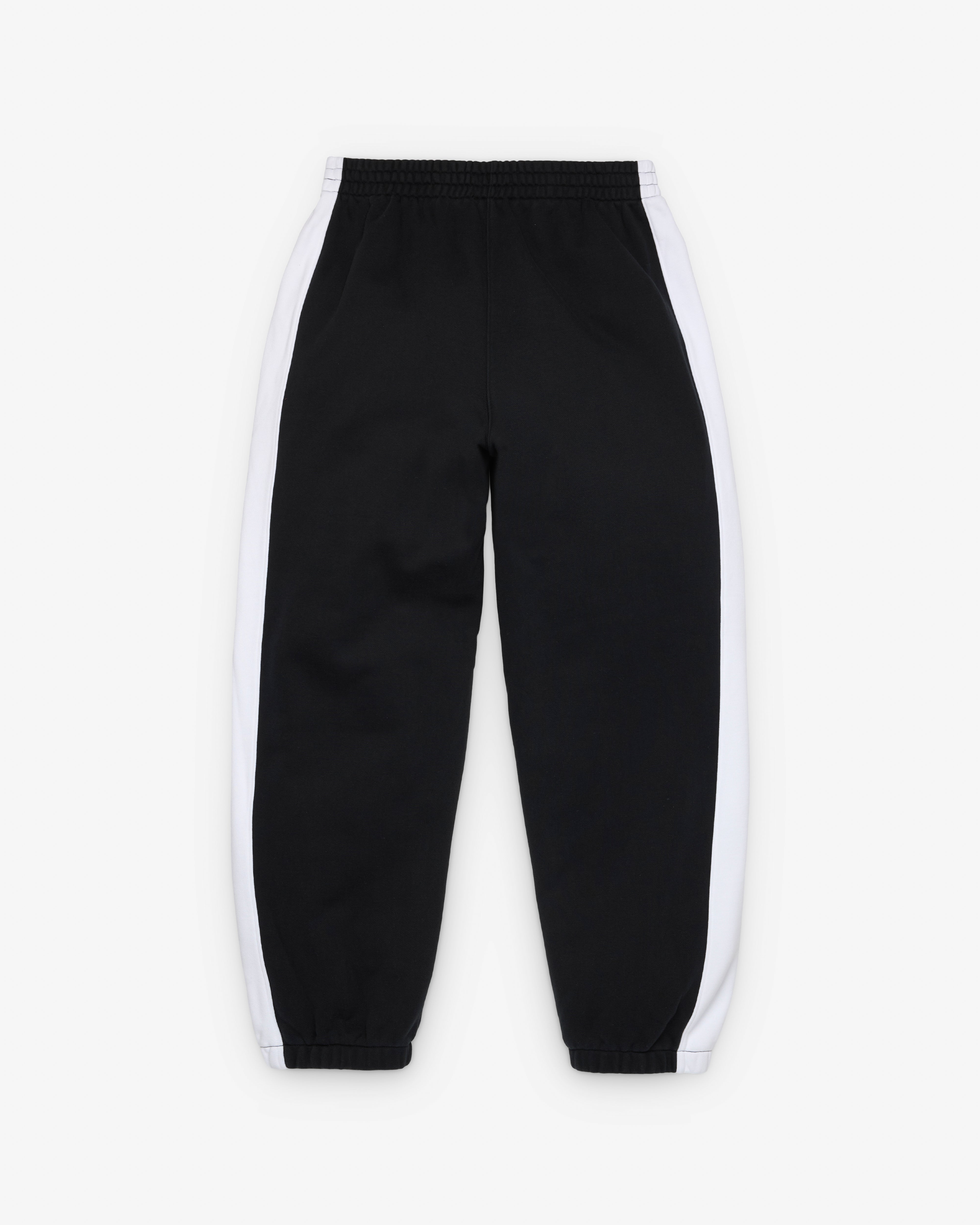 Denim Tears: Men's Denim U Paneled Sweatpants (Black) | DSMNY E-SHOP