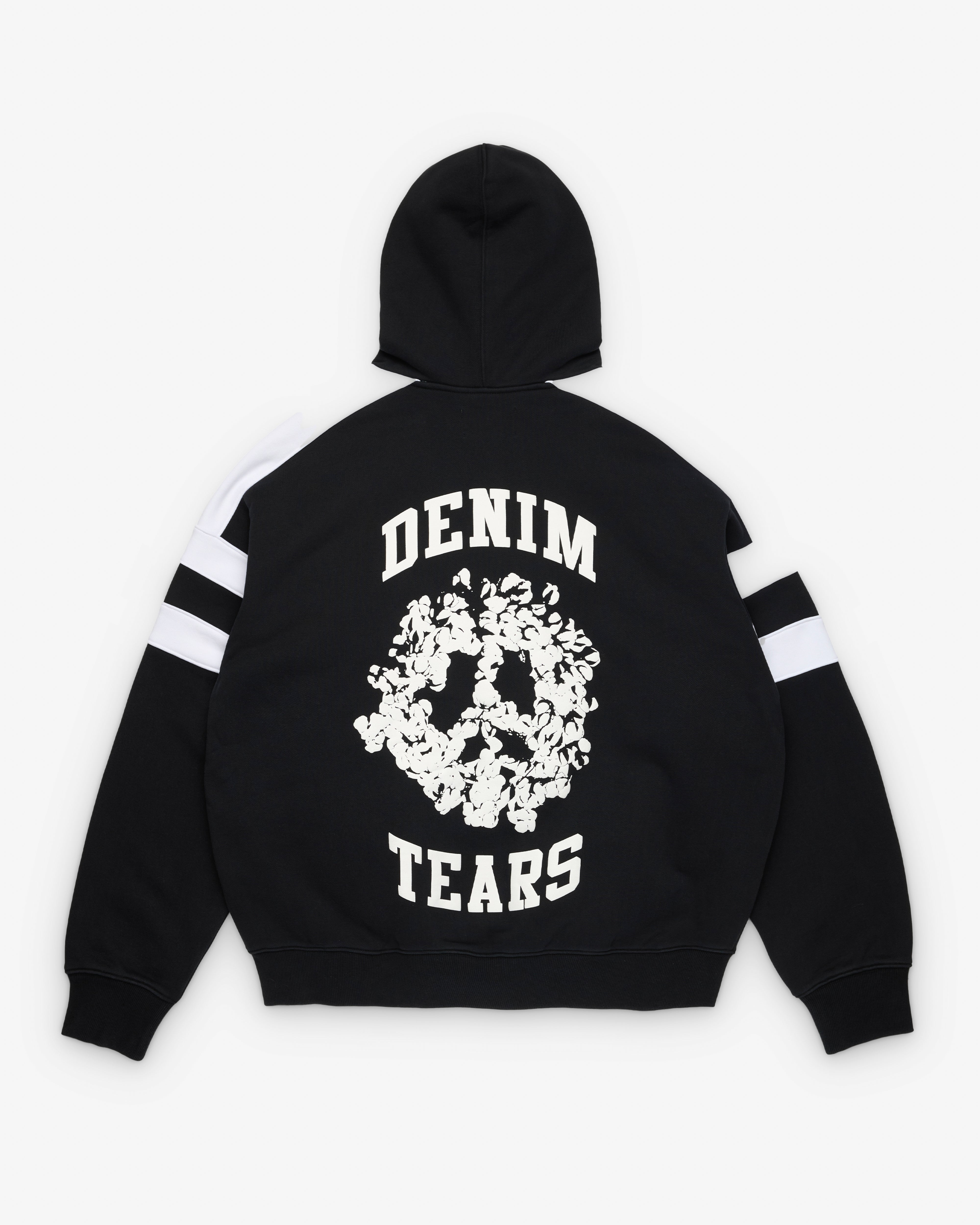 Denim Tears: Men's Denim U Paneled Zip Hoodie (Black) | DSMNY E-SHOP