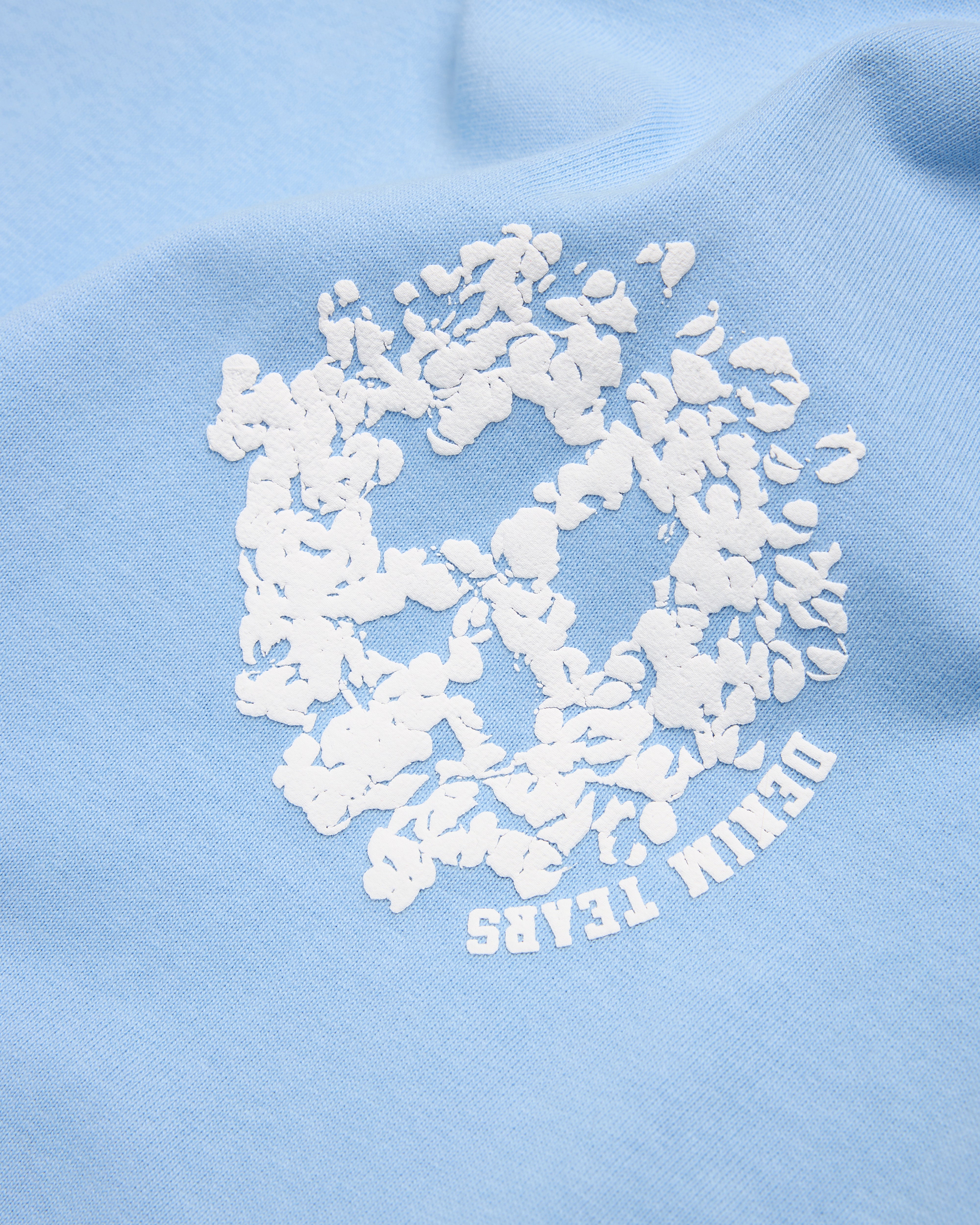 Denim Tears: Men's Denim U Ringer Tee (Light Blue) | DSMNY E-SHOP
