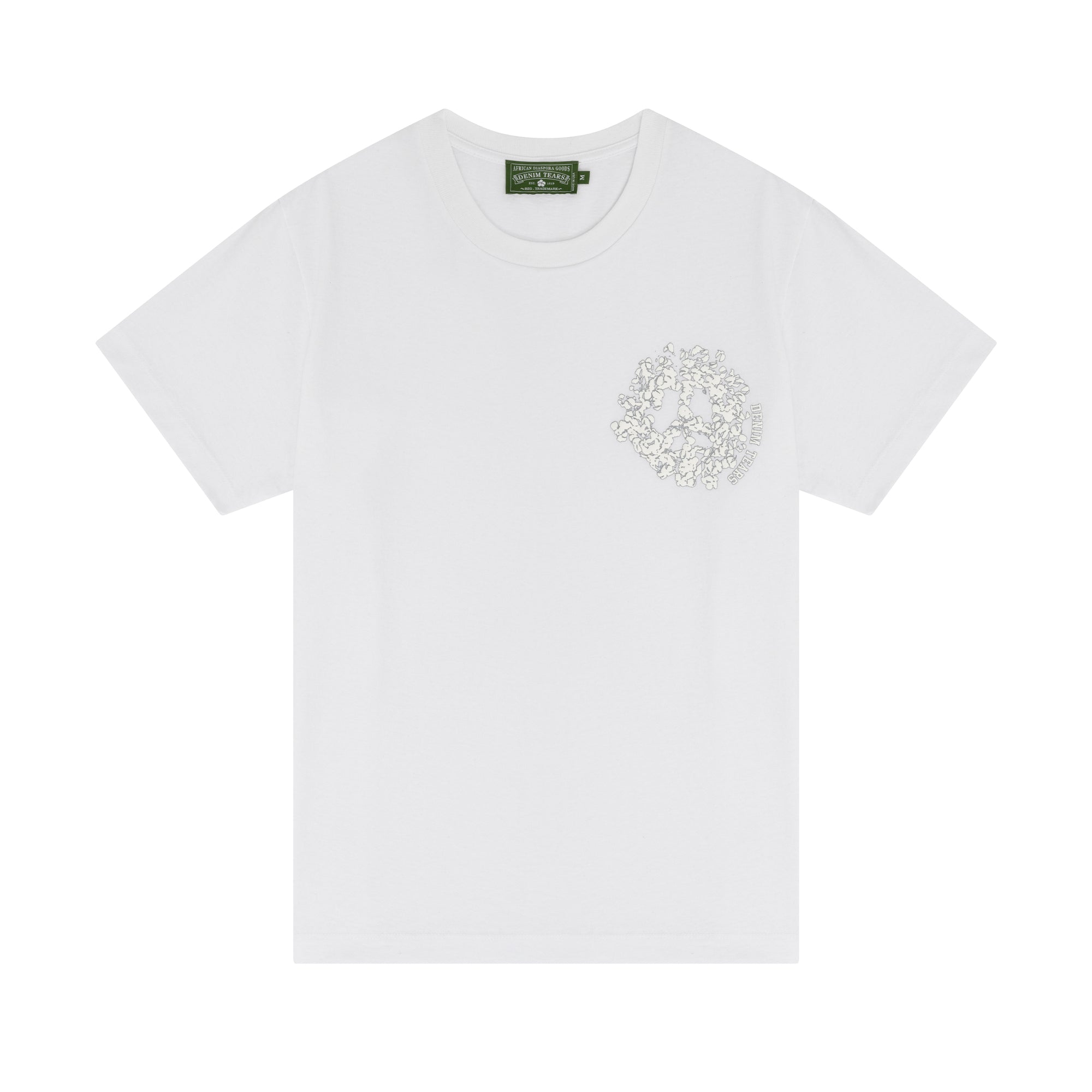 Denim Tears - Men's Denim University T-Shirt - (White) view 1
