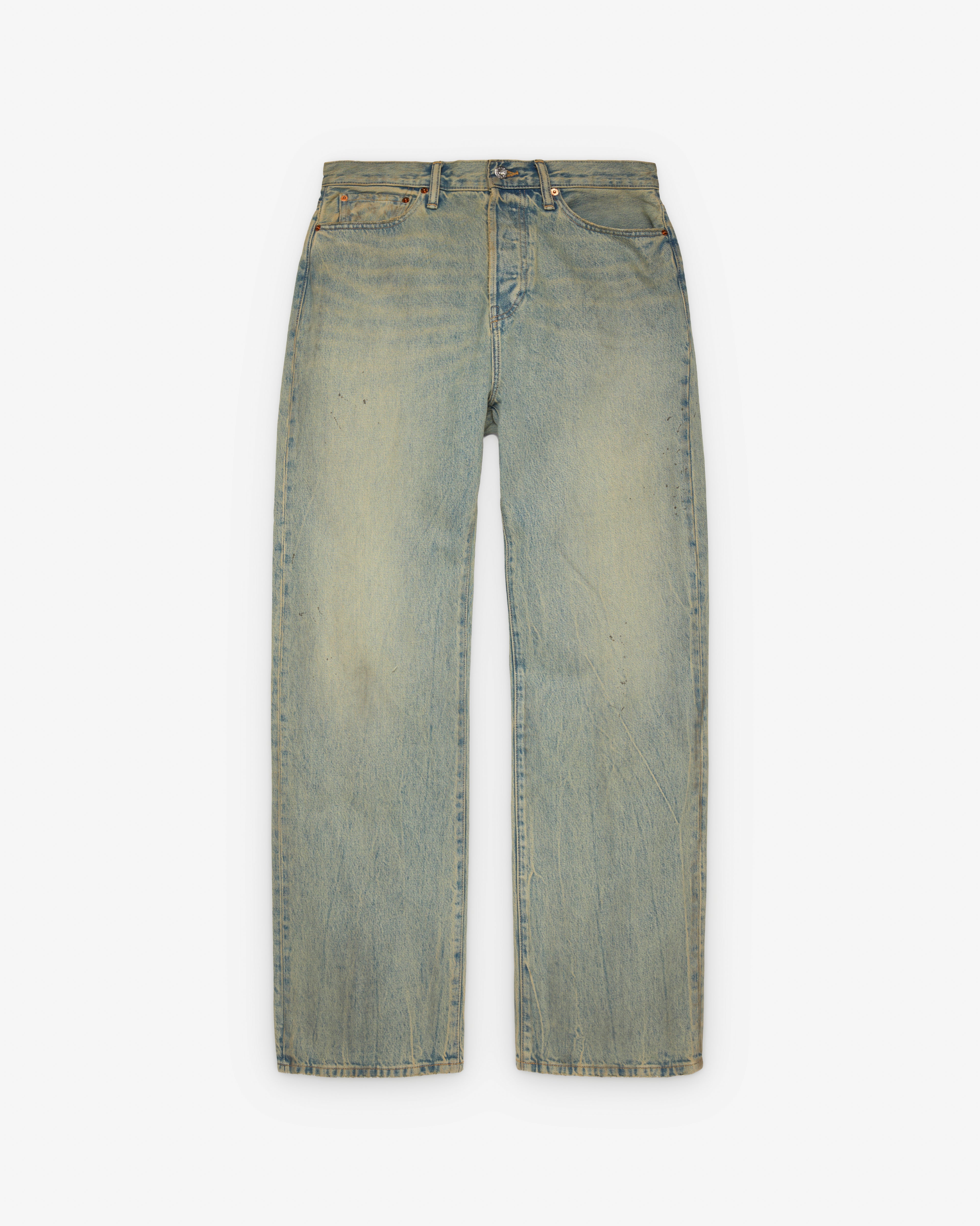 Denim Tears: Men's Baggy Denim Pants (Dirty Wash) | DSMNY E-SHOP