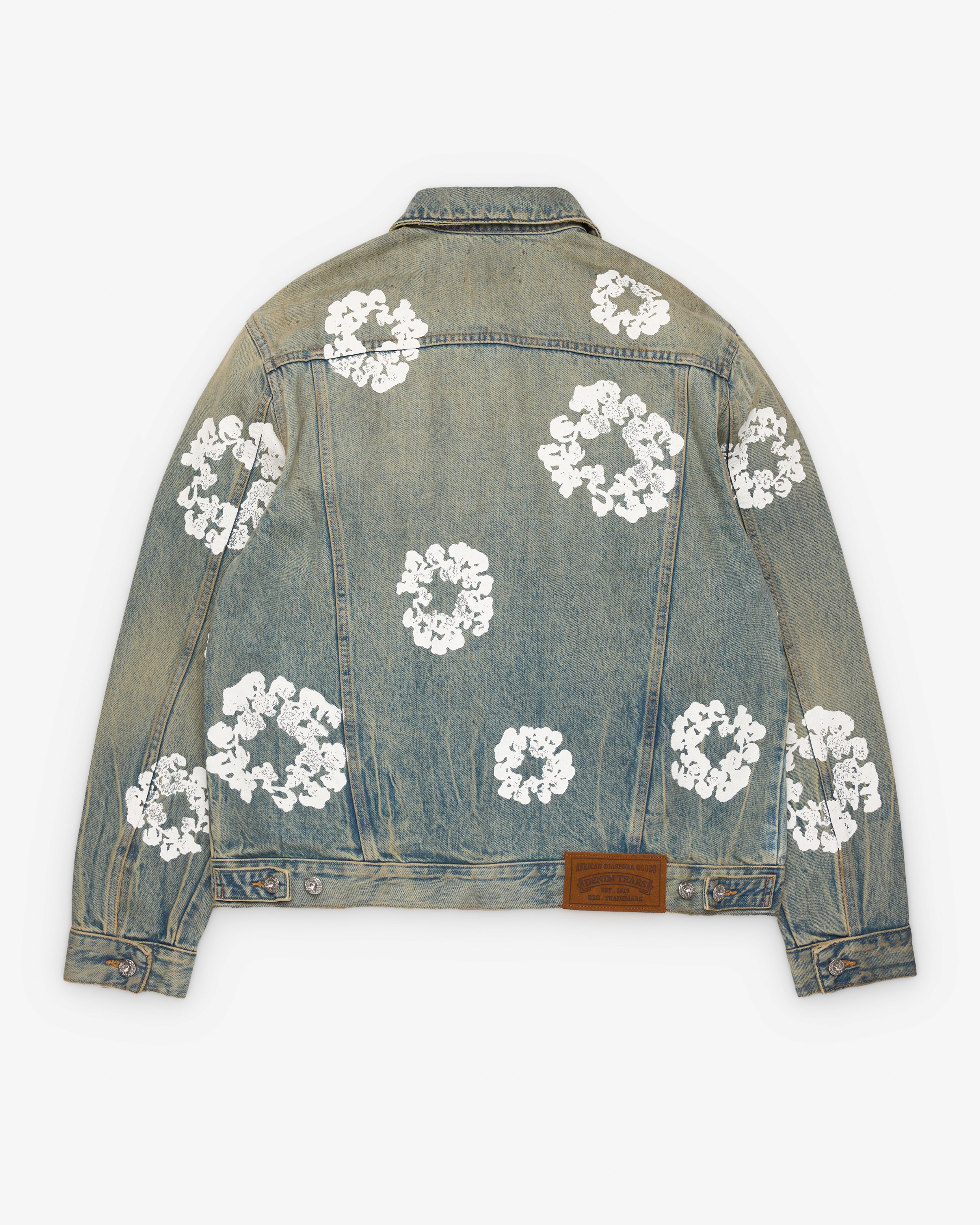 Denim Tears: Men's Dirty Wash Denim Jacket (Dirty Wash) | DSMNY E-SHOP
