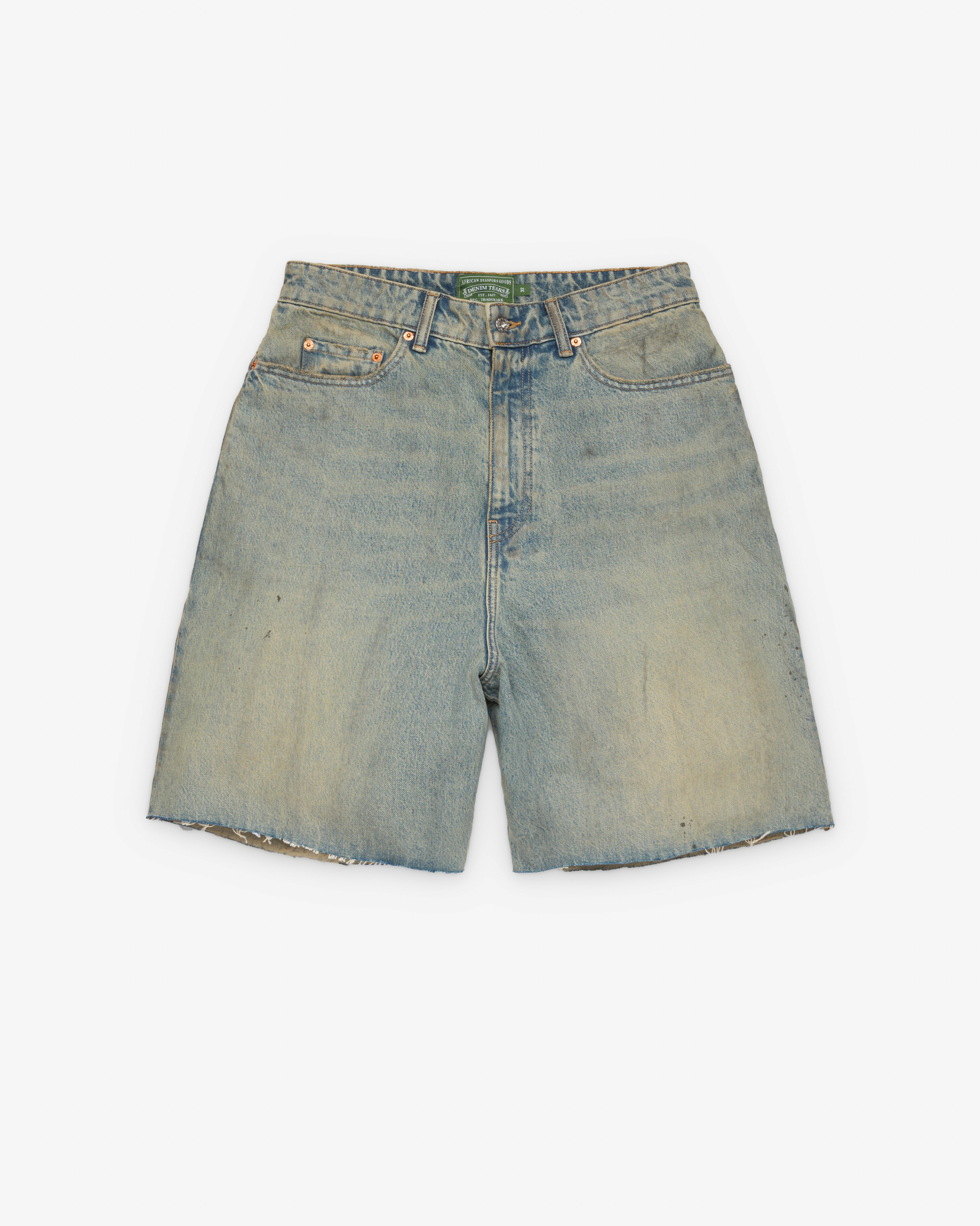 DENIM TEARS Dirty Wash Short サイズ L Denim Tears: Men's Denim Short (Dirty Wash) | DSMNY E-SHOP