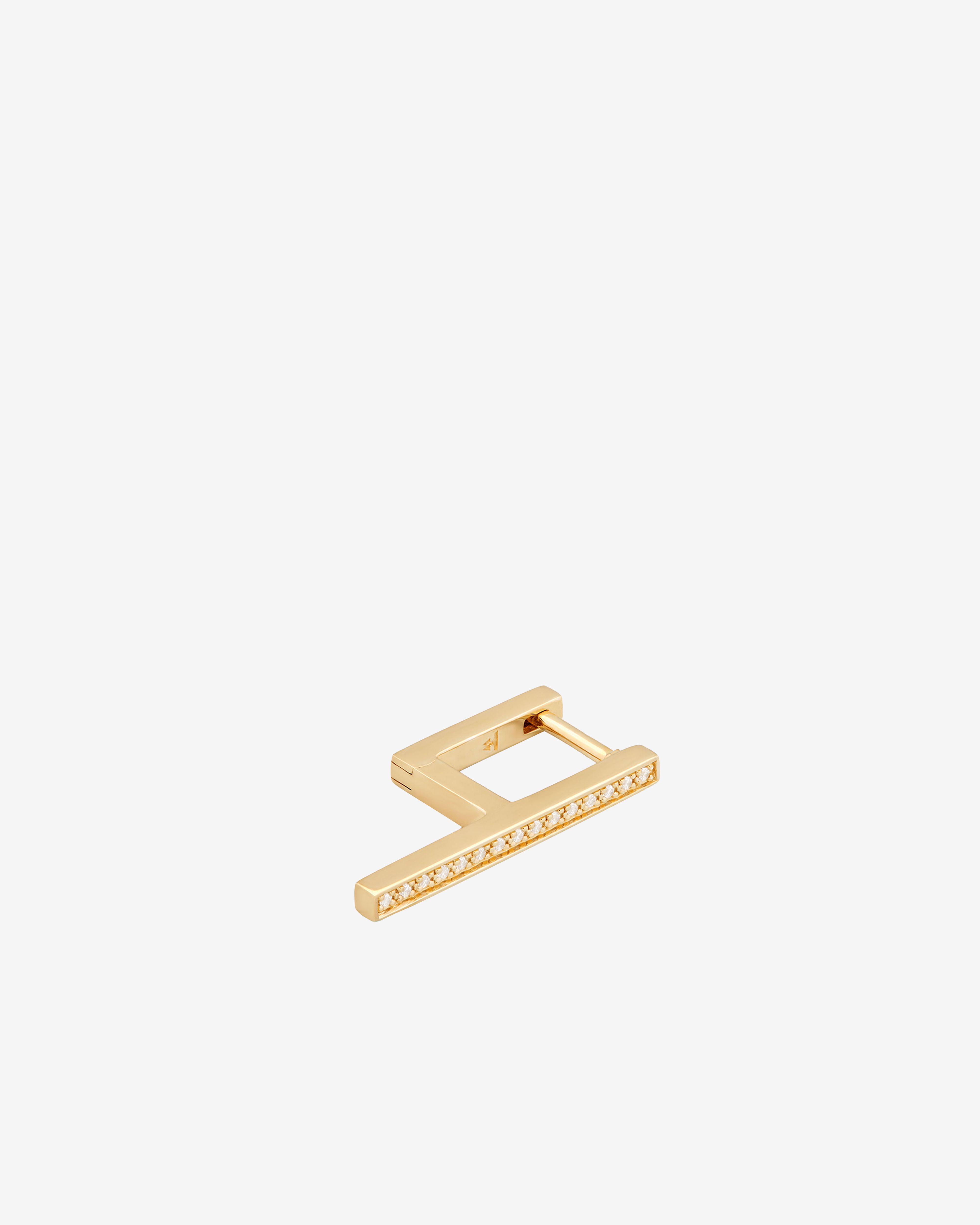 TOMWOODトムウッド Sleek Ear Chain 140mm 9Kダイヤ Tom Wood: Sleek Ear Bar with Diamonds (Gold) | DSMNY E-SHOP