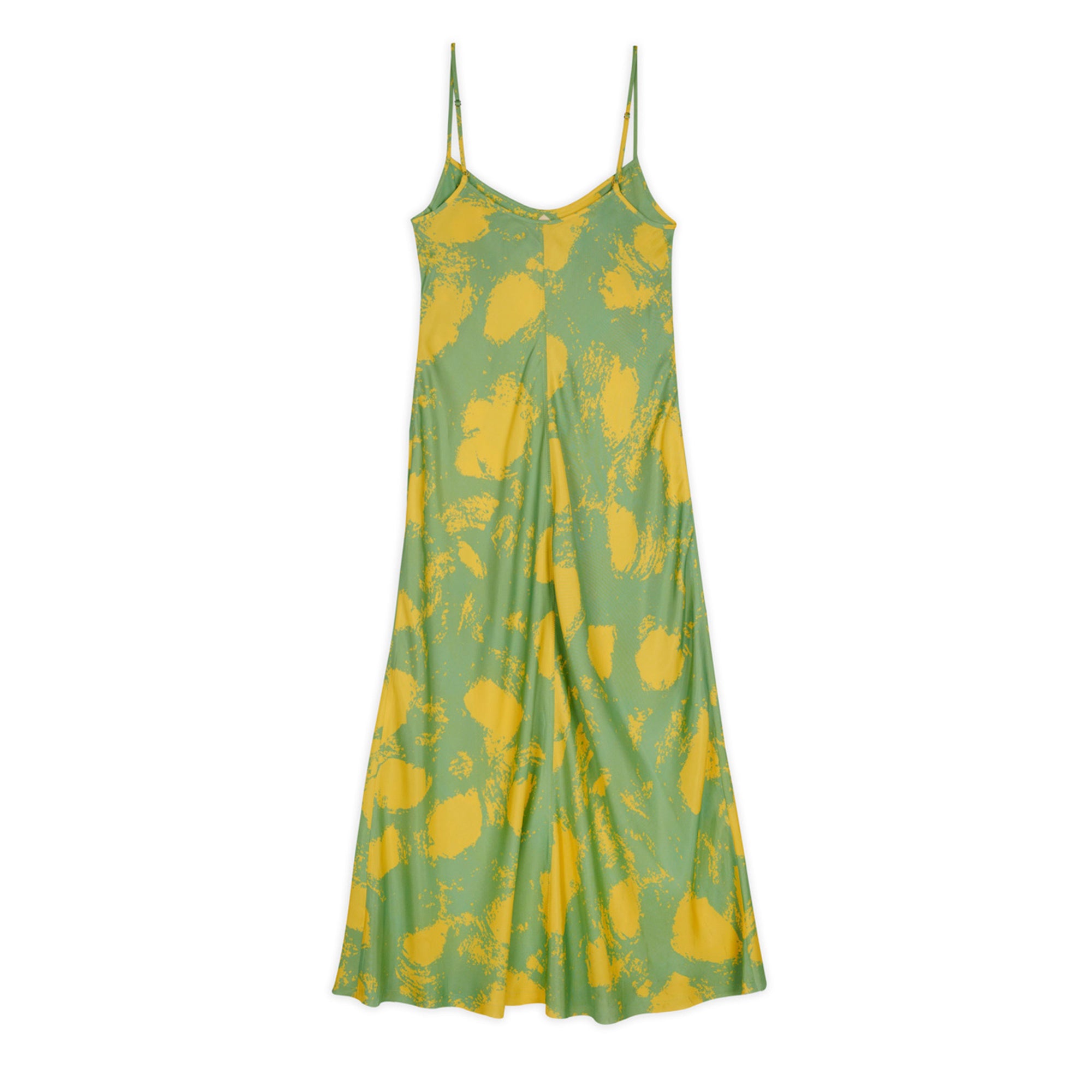 Brain Dead - Women's Dot Slip Dress - (Lime) view 1