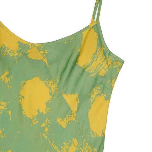 Brain Dead - Women's Dot Slip Dress - (Lime)