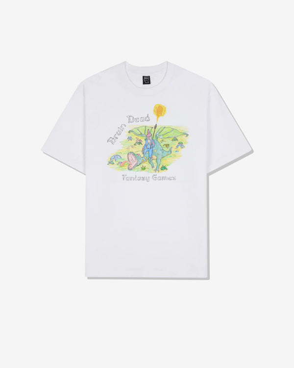 Brain Dead - Men's Dragon Rider T-Shirt - (White)