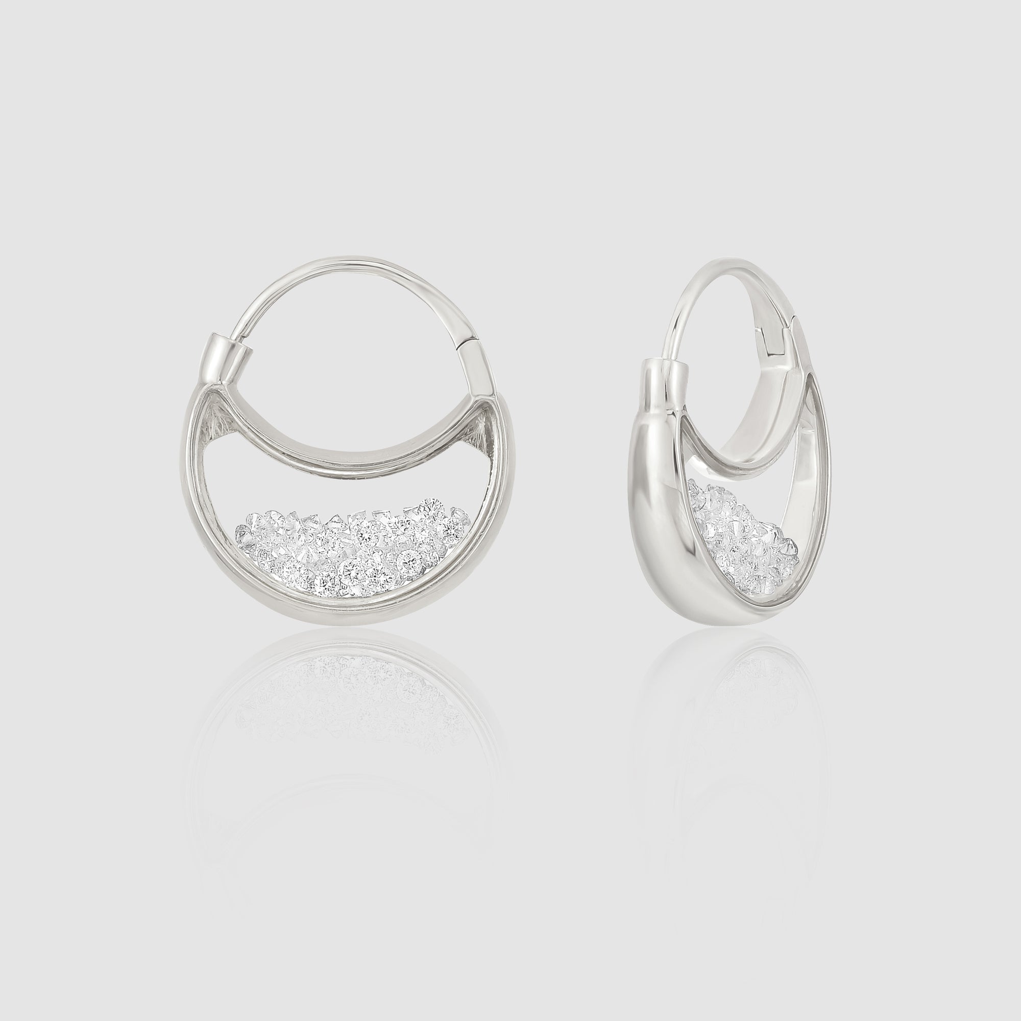 Moritz Glik - The Purses Diamond Earrings - (White Gold/Diamond) view 1