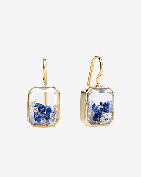 Moritz Glik - Women's Esmeralda Earrings - (Sapphire/Yellow Gold)