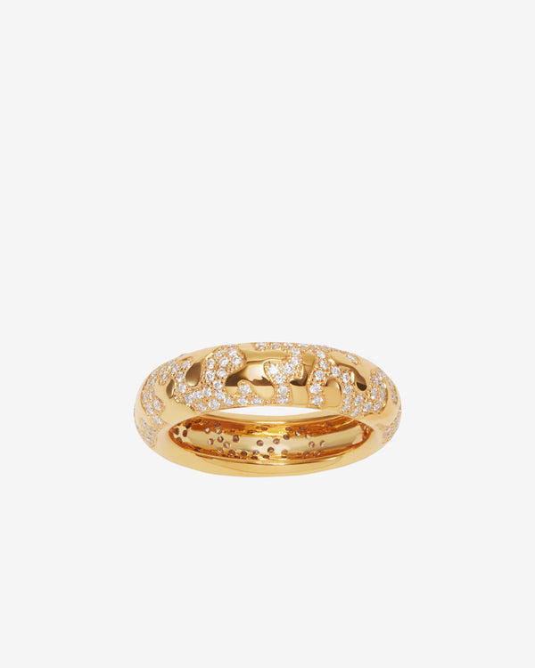 Patcharavipa - Debossed I Ring - (Yellow Gold)