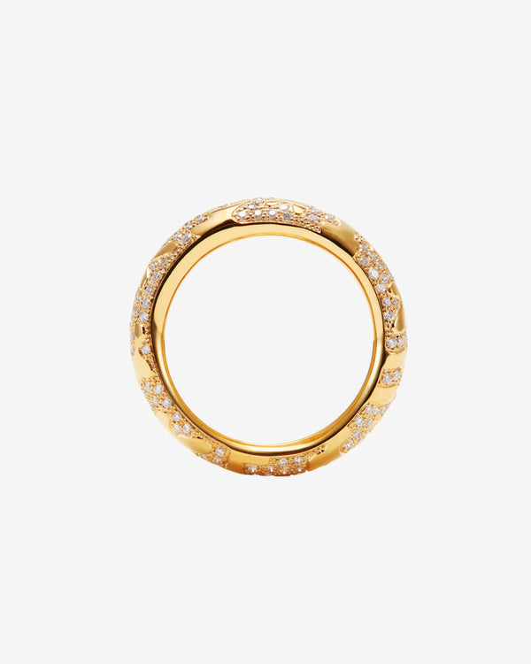 Patcharavipa - Debossed I Ring - (Yellow Gold)