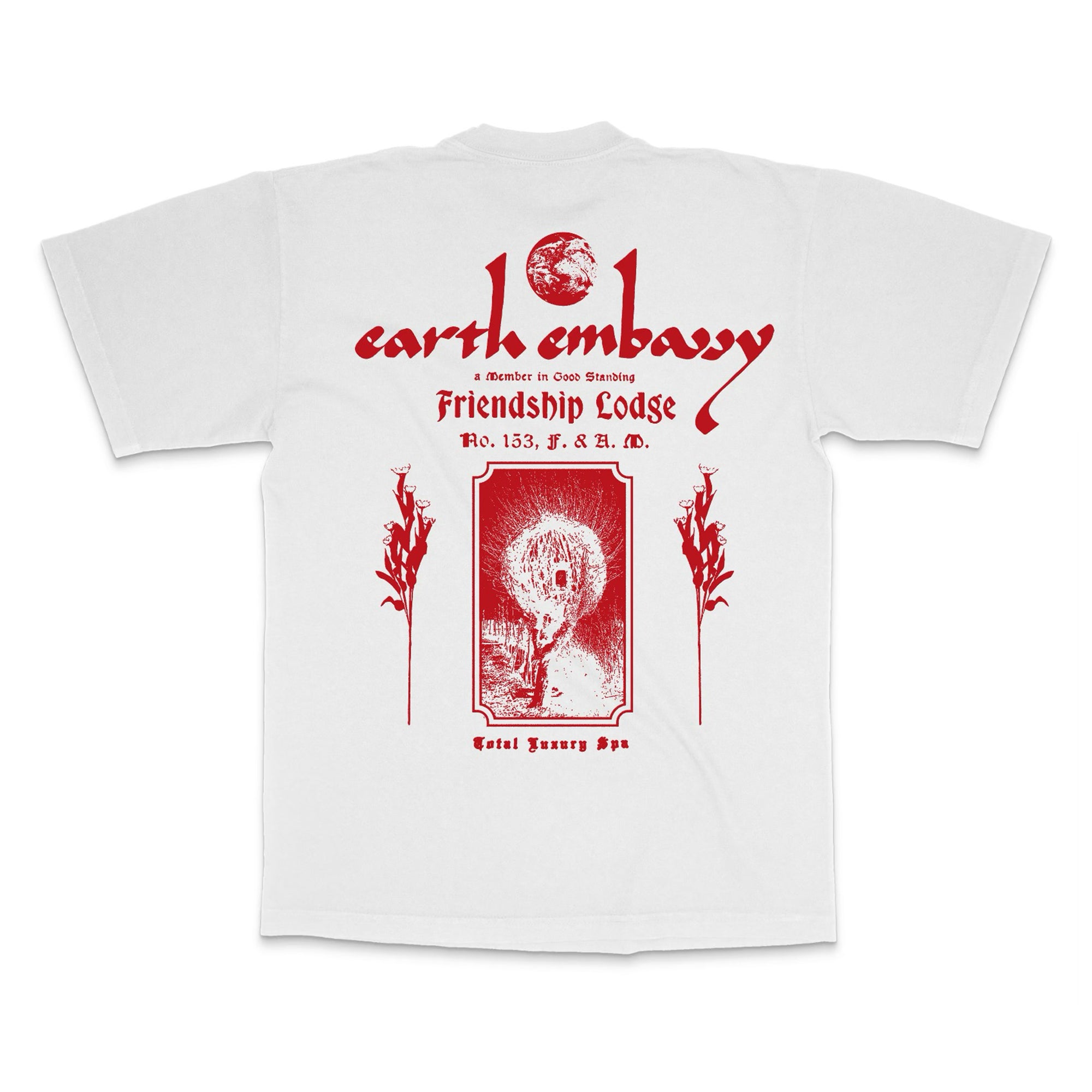 Total Luxury Spa - Men's Earth Embassy T-Shirt - (White) view 1