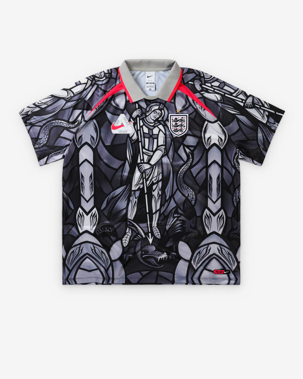 Nike - Men's Palace X England Short Sleeve Jersey - (Pewter Grey/Bright Crimson)