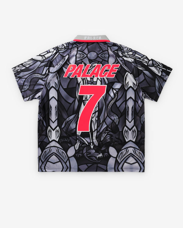 Nike - Men's Palace X England Short Sleeve Jersey - (Pewter Grey/Bright Crimson)