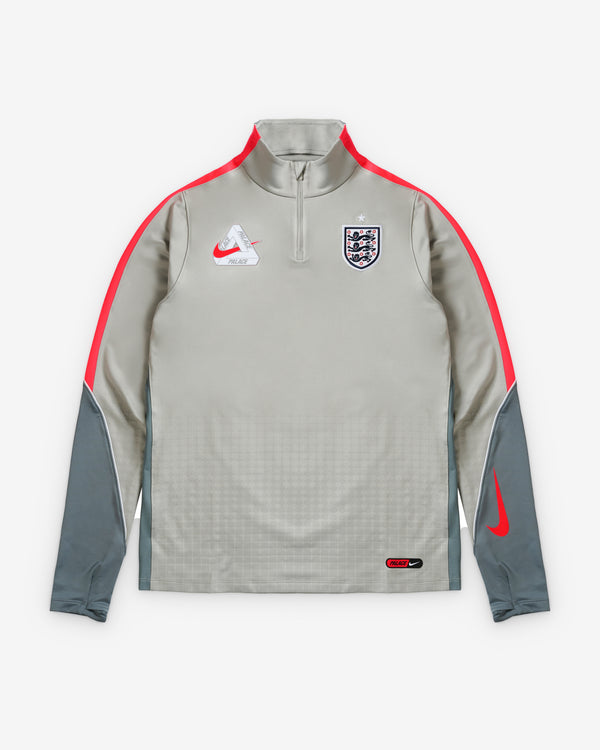 Nike - Men's Palace X England Strike Drill Top - (Pewter Grey/Cool Grey)