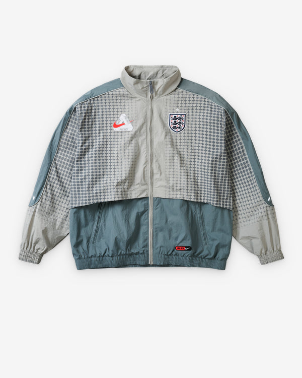 Nike - Men's Palace X England Track Jacket - (Pewter Grey/Bright Crimson)