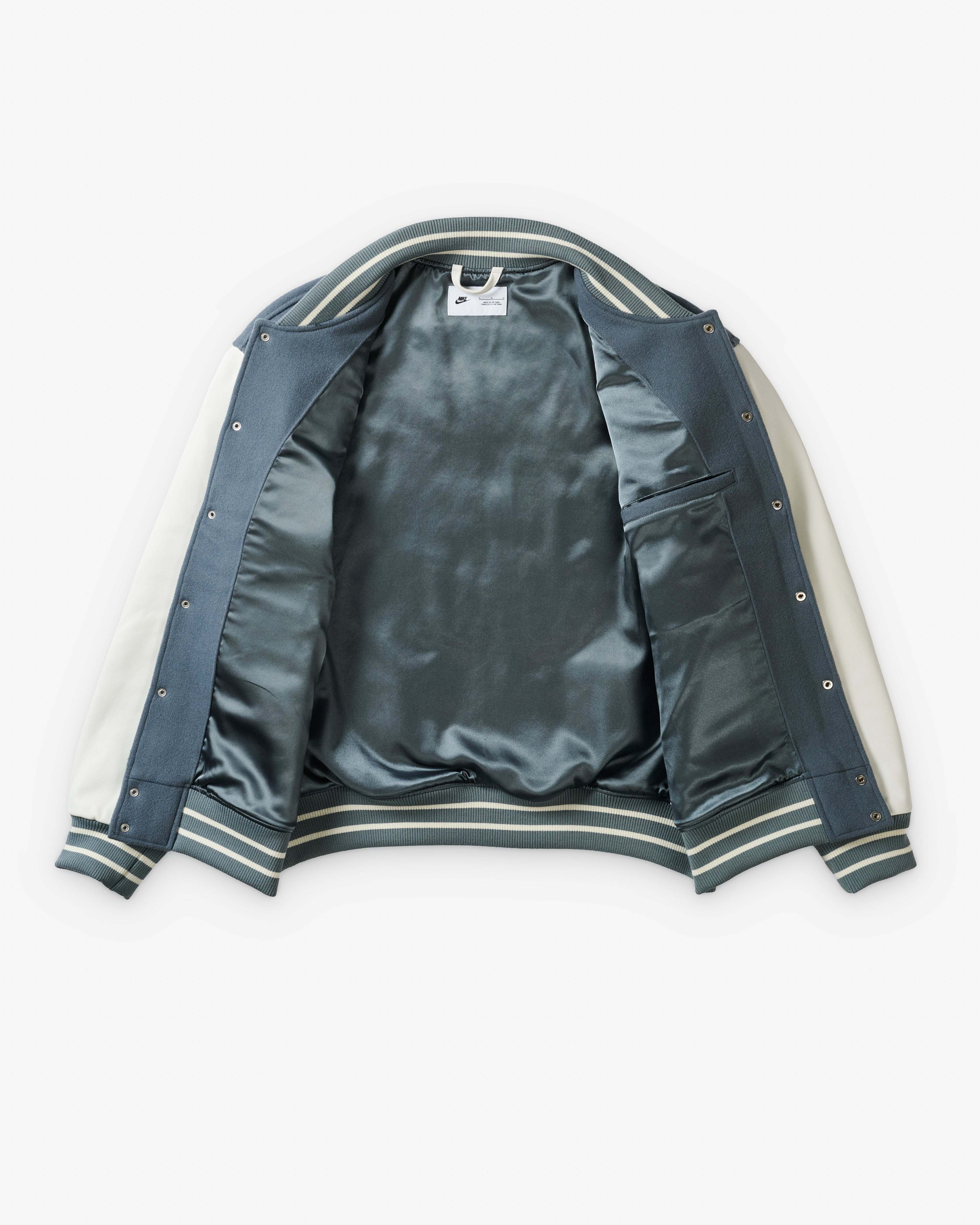 Nike: Men's Palace X England Varsity Jacket (Cool Grey/Bright