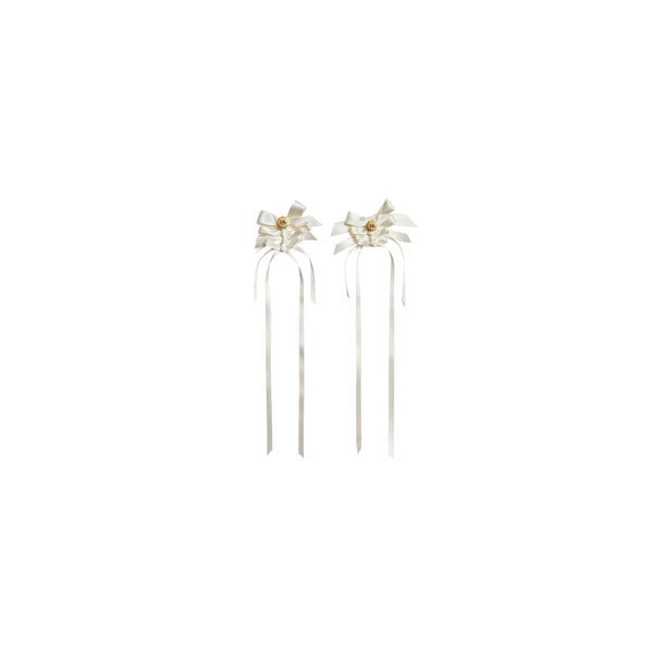 Simone Rocha - Women's Rosette Bow Earrings - (Cream)