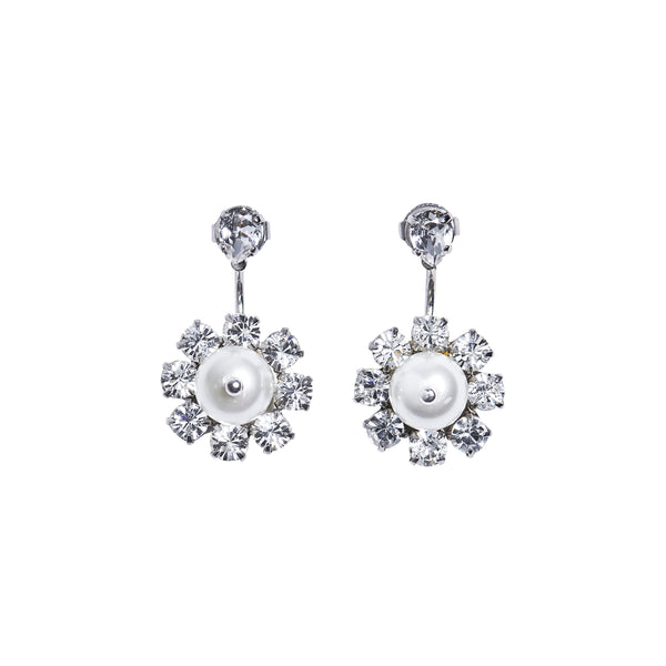 Simone Rocha - Women's Double Ended Daisy Earrings - (Pearl Crystal)