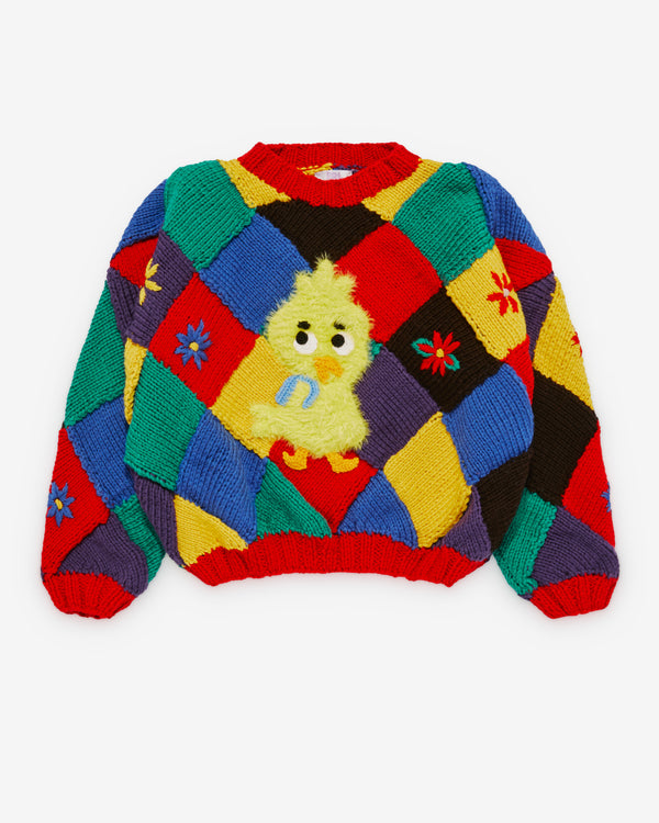 ERL - Men's Patchwork Sweater - (Red)