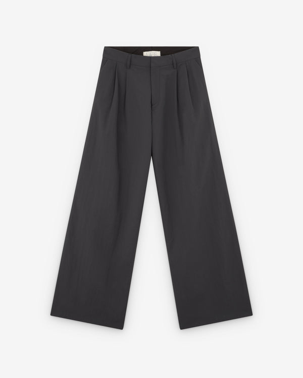 ERL - Men's Nylon Pleated Suit Trousers - (Charcoal)