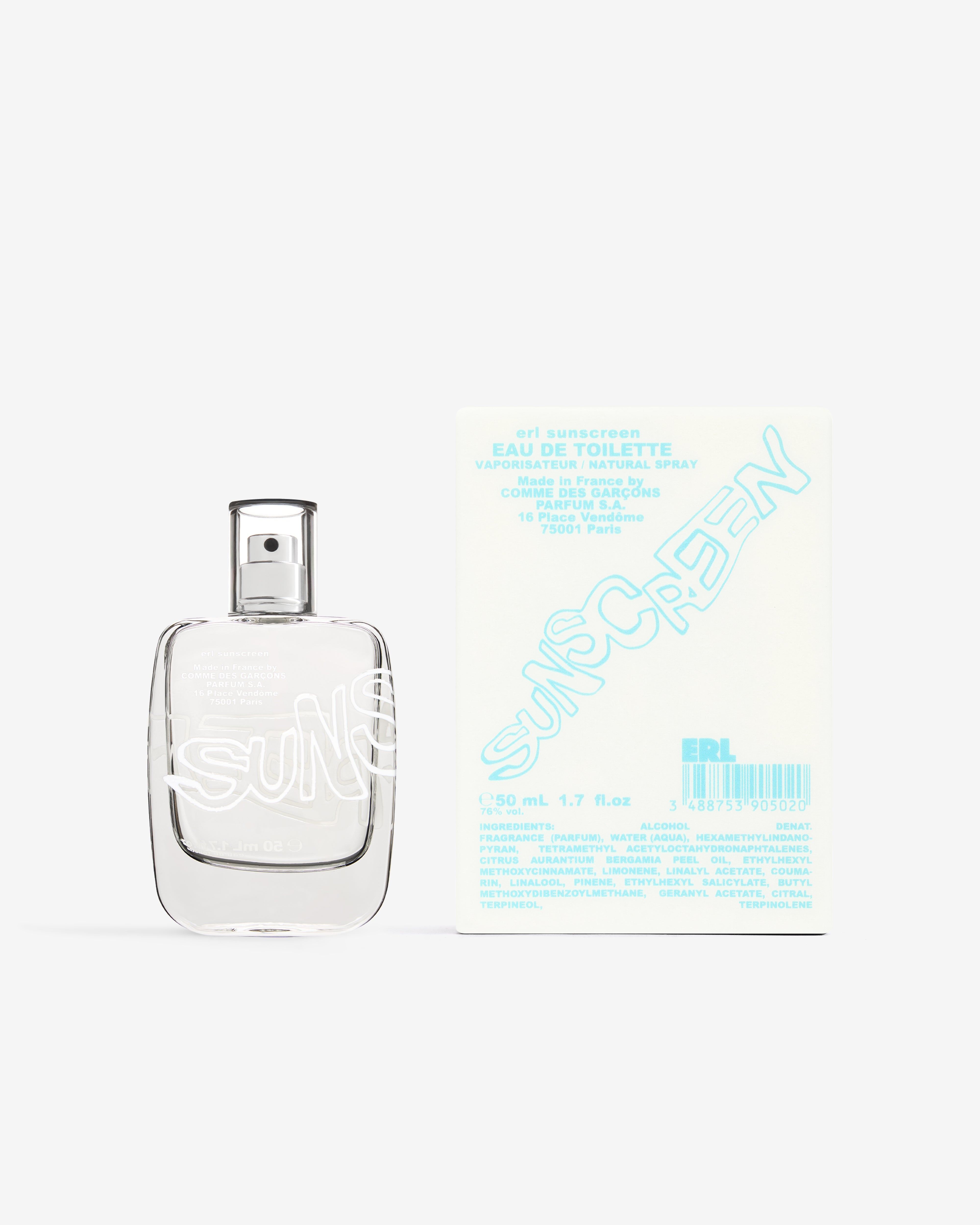 CDG Parfum: ERL SUNSCREEN Eau De Toilette (50ml) | DSMNY E-SHOP