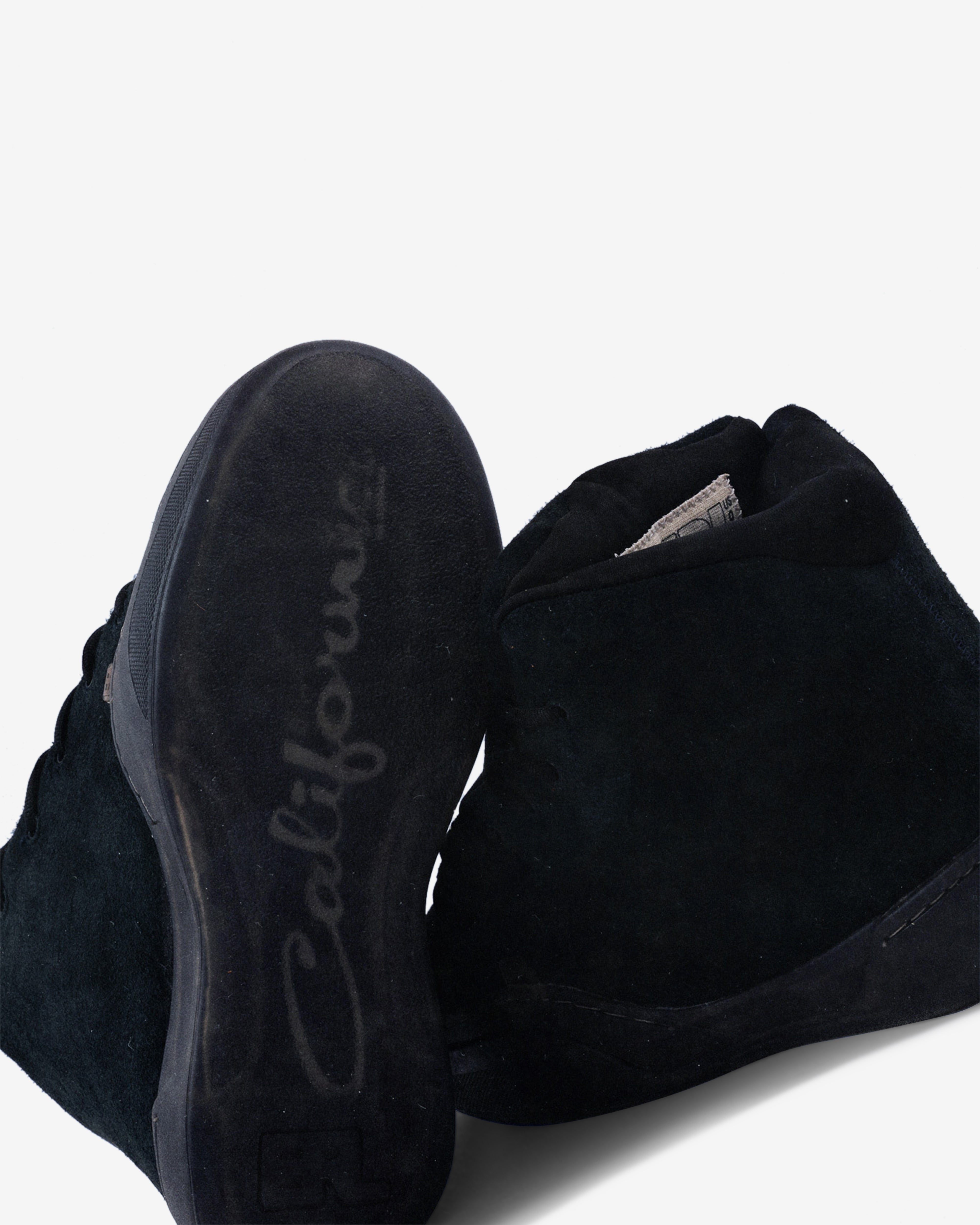 靴 ERL VAMP HIGH PIRATE BLACK US8 ERL: Men's Vamp High Sneakers (Pirate Black) | DSMNY E-SHOP