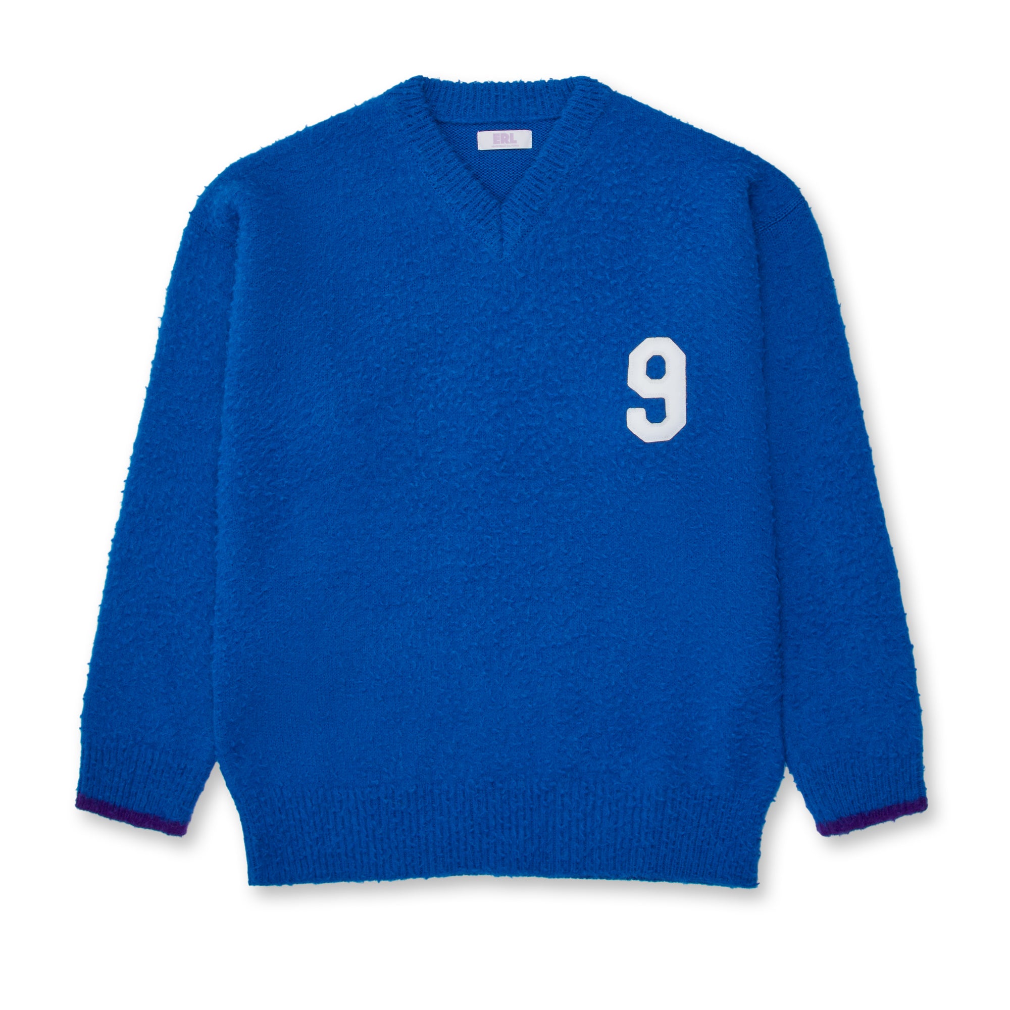 ERL - Men's Football V-Neck Sweater - (Blue) view 1