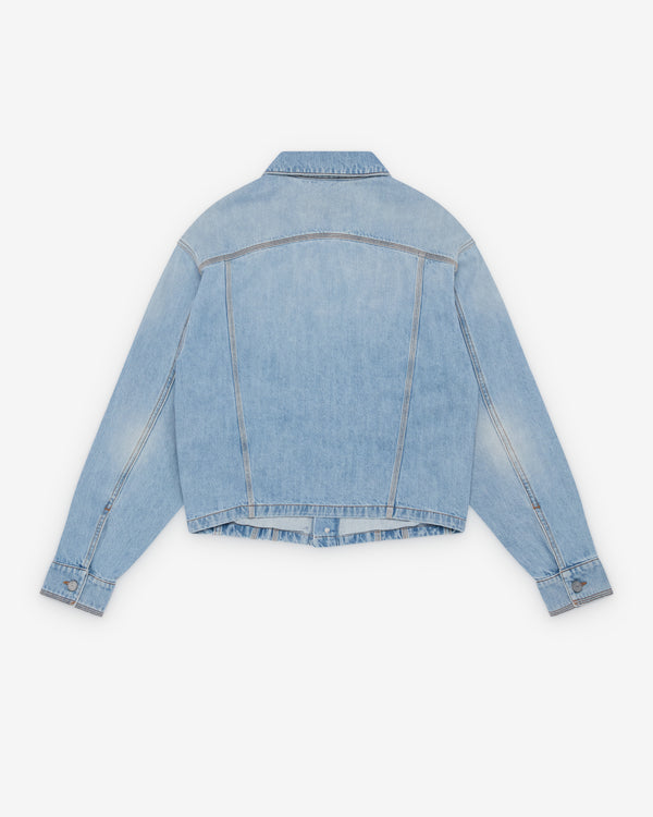 Erl - Men's Blue Denim Jacket Woven - (Blue)