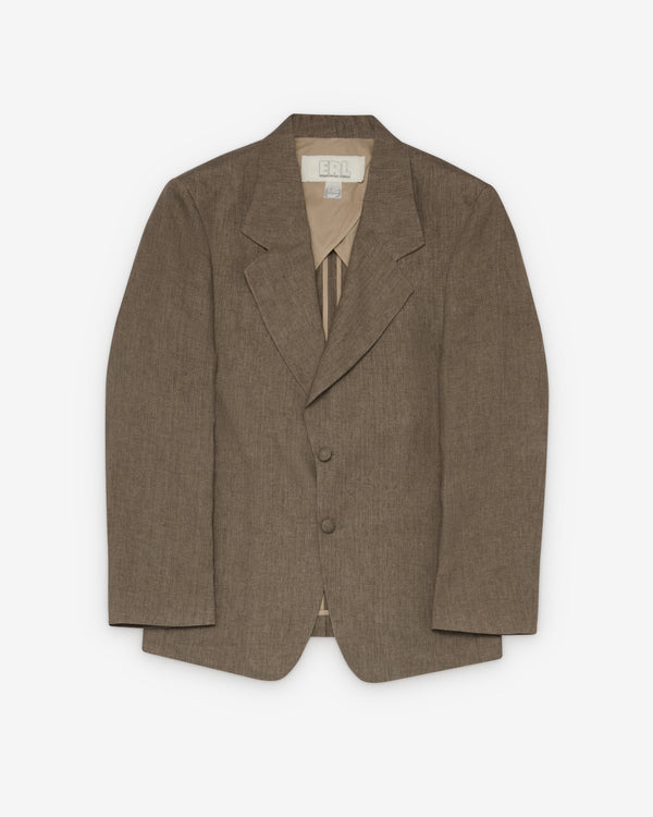 ERL - Men's Linen Blazer - (Brown)