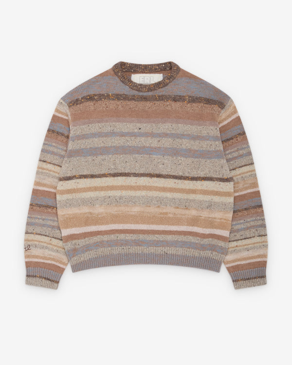 ERL - Men's Striped Sweater - (Brown)