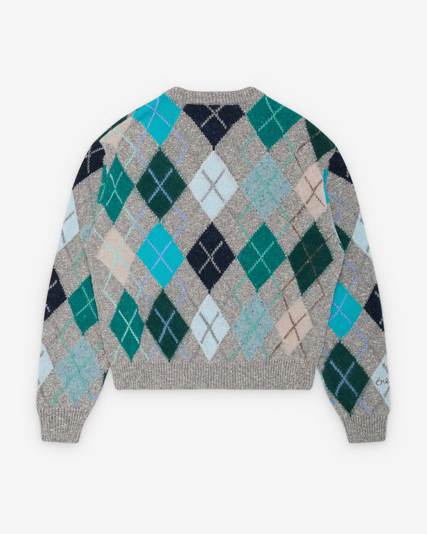 Erl - Men's Argyle Sweater - (Multi)