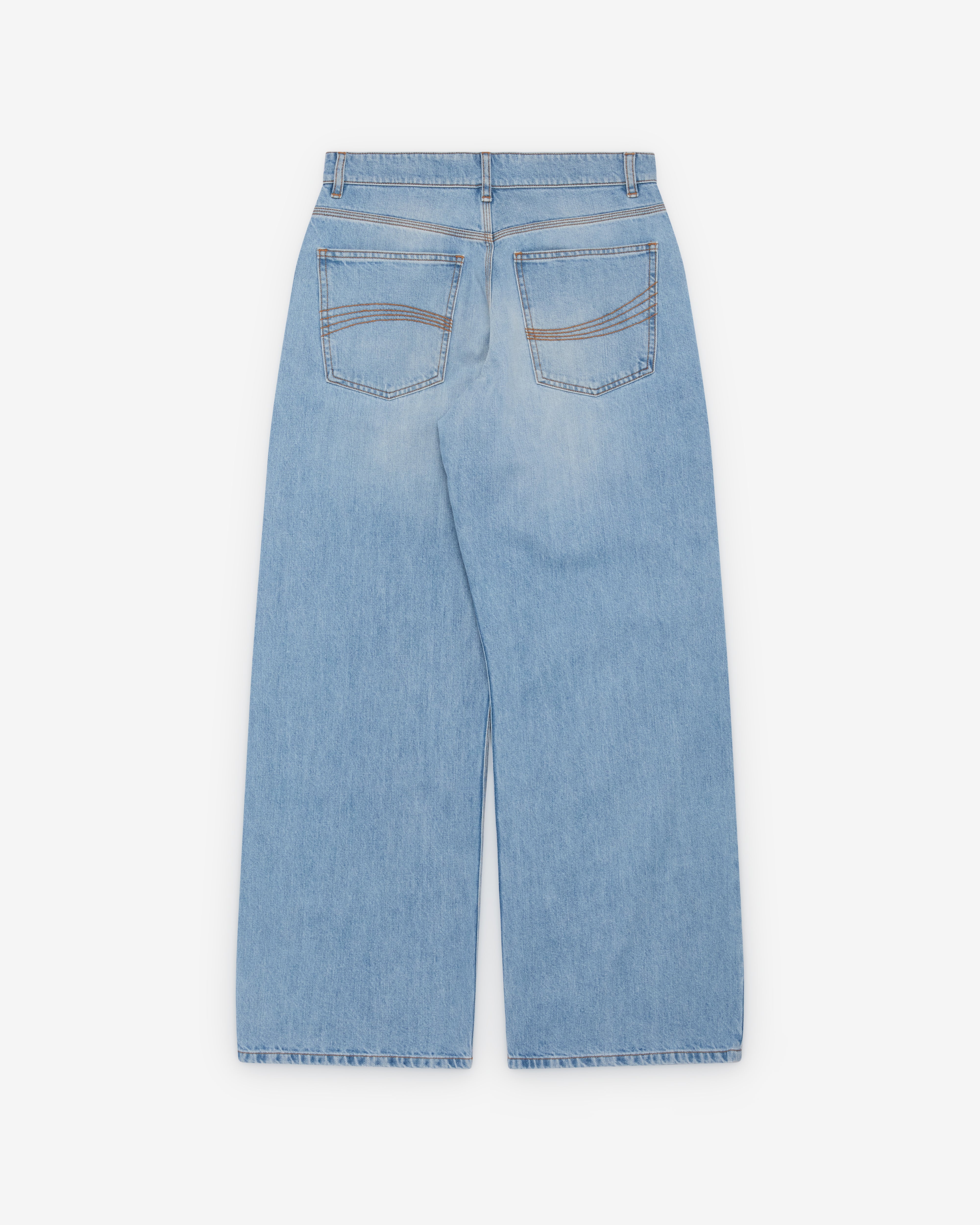 Erl: Men's Blue Jeans Woven (Blue) | DSMNY E-SHOP