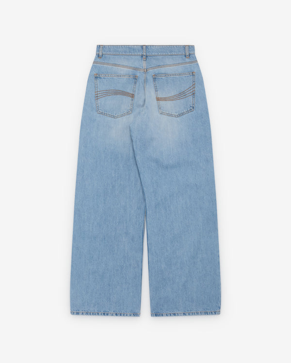 Erl - Men's Blue Jeans Woven - (Blue)