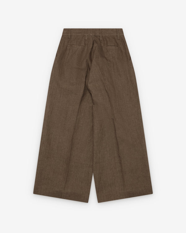 ERL - Men's Pleated Suit Trousers - (Brown)