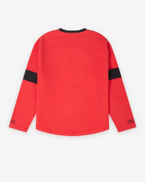 ERL - Men's Red Hockey Sweatshirt - (Red)