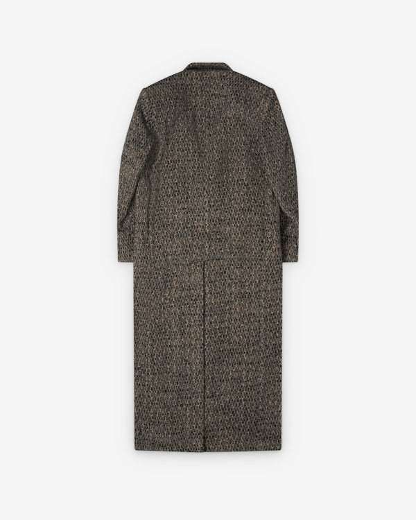 ERL - Men's Textured Wool Overcoat - (Gray)