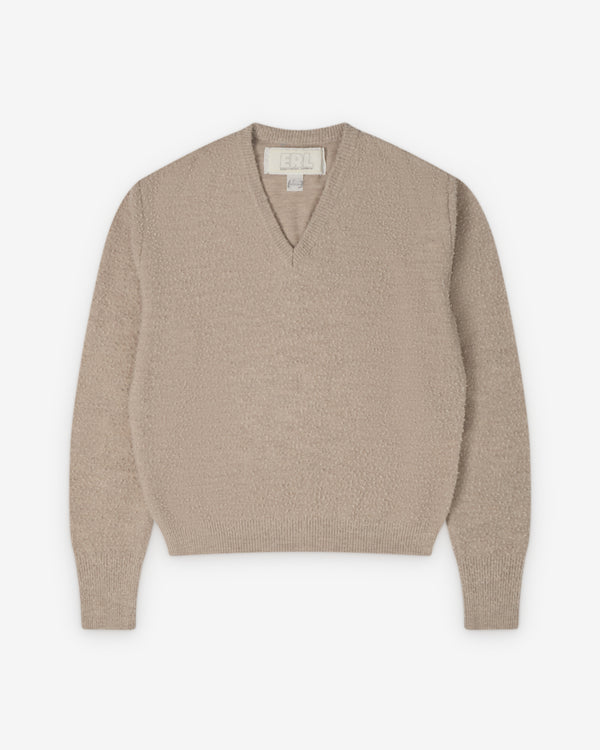 ERL - Men's V-Neck Sweater - (Beige)