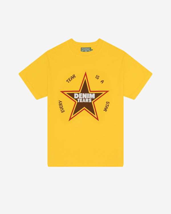 Denim Tears - Men's Every Tear Is A Star T-Shirt - (Yellow)