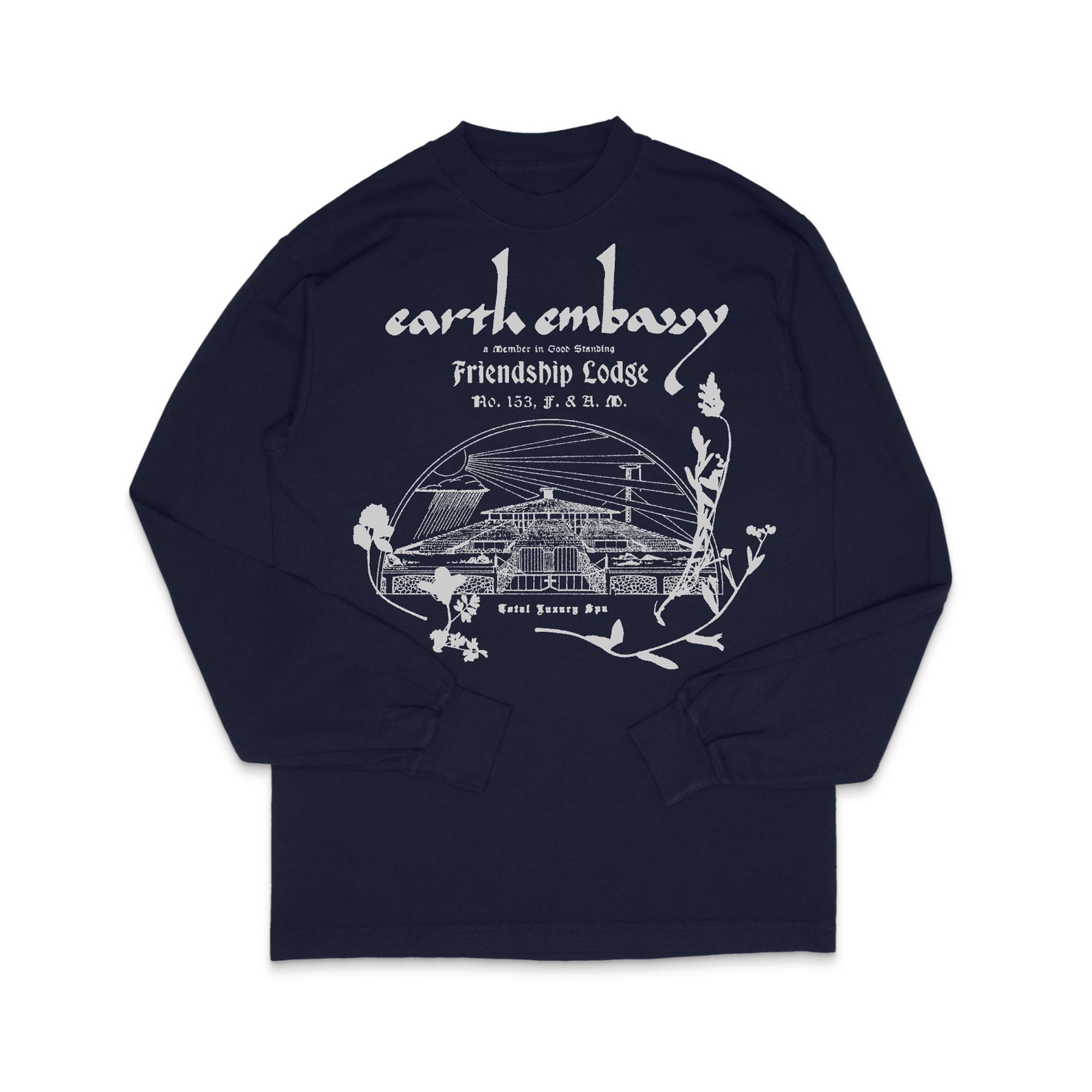 Total Luxury Spa - Men's Earth Embassy T-Shirt - (Navy) view 1