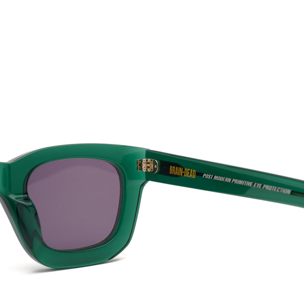 Brain Dead - Elia Post Modern Primitive Eye Protection Sunglasses - (Green Glitter)