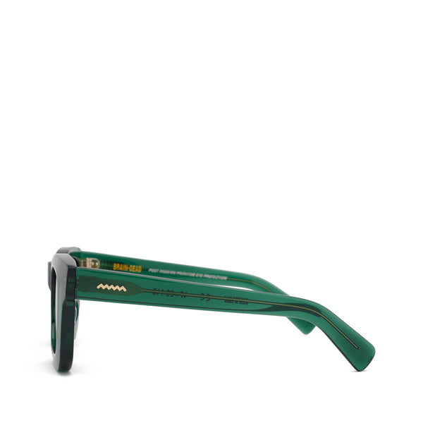 Brain Dead - Elia Post Modern Primitive Eye Protection Sunglasses - (Green Glitter)