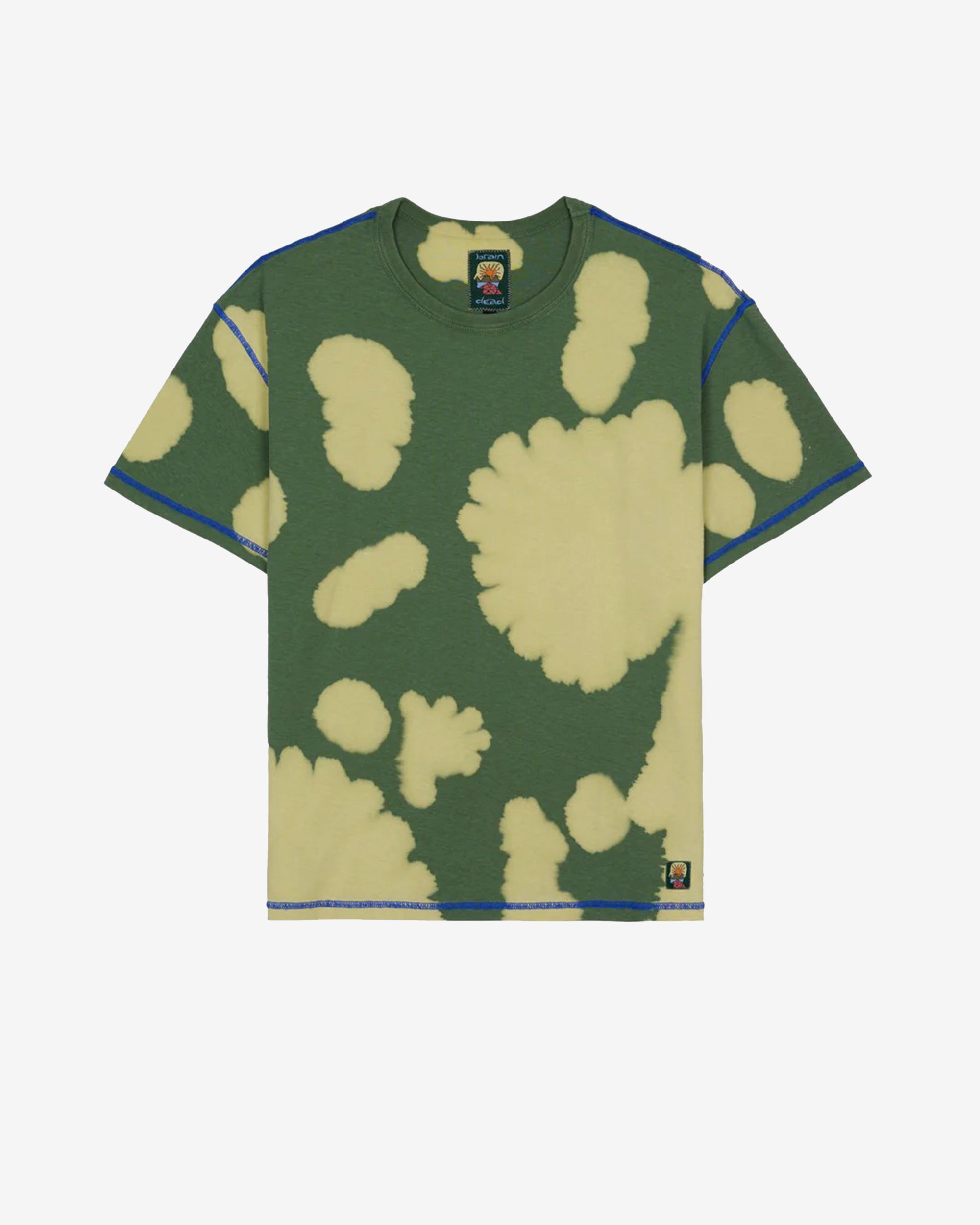 Brain Dead - Men's Dyed Hemp T-Shirt - (Green) view 1, Click to Zoom in