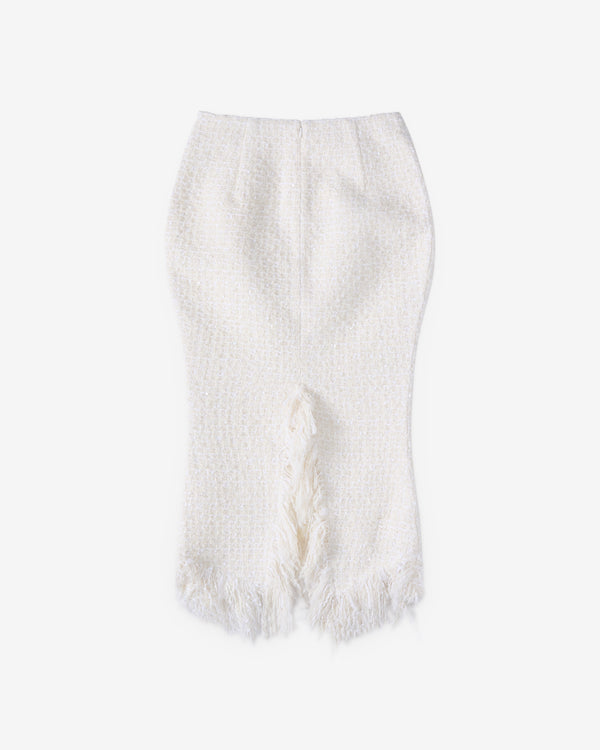 Matières Fécales - Women's Mademoiselle Tweed Skirt - (Tofu)