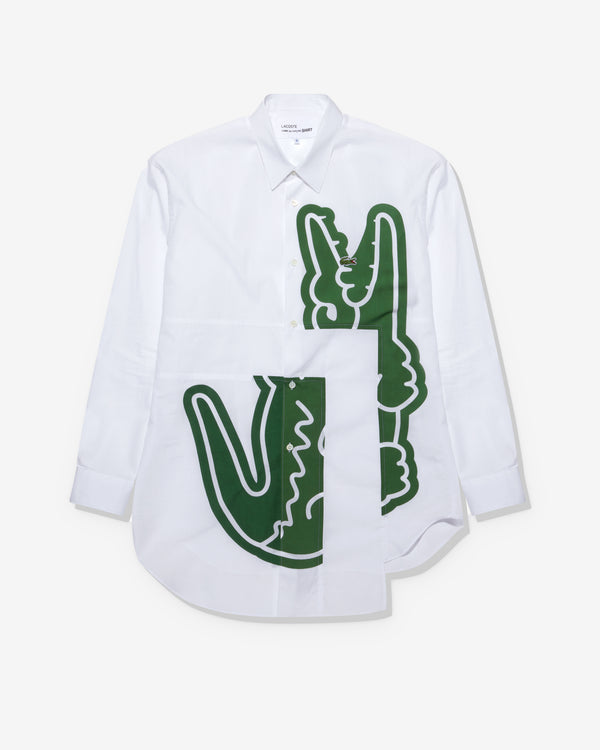 CDG Shirt - Lacoste Men's Poplin Shirt - (White)