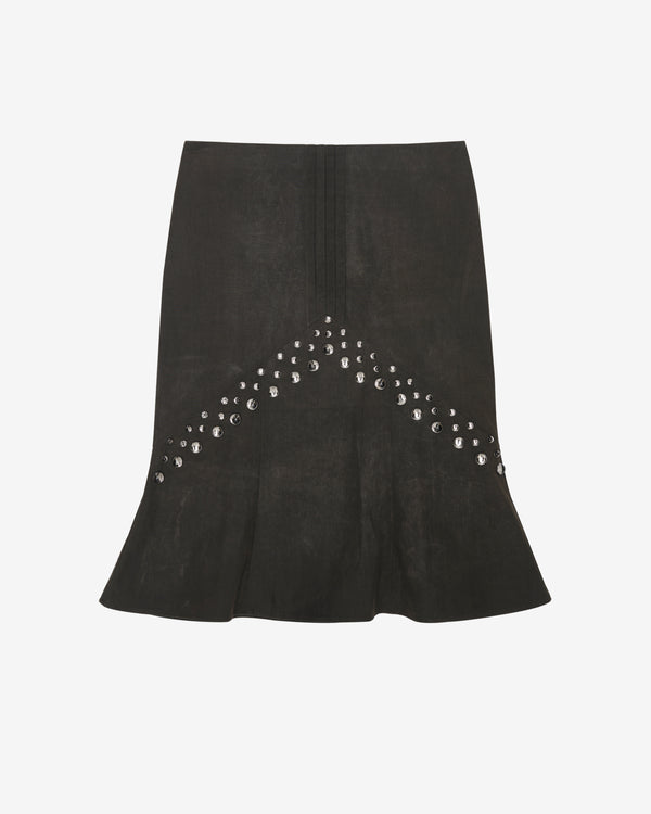 SHUSHU/TONG - Women's Flared Midi Skirt - (Green)